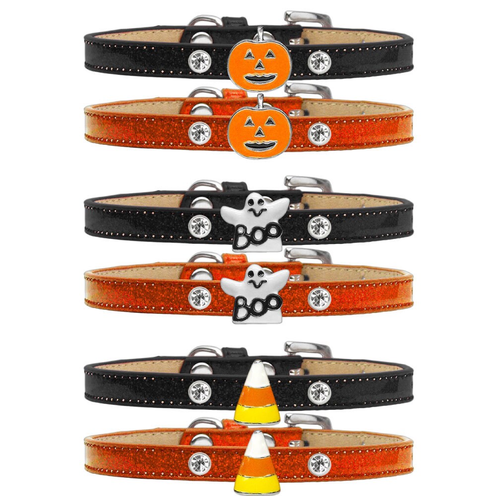 Halloween Dog, Puppy & Pet Widget Ice Cream Collar, "Halloween Charms"