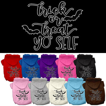 Halloween Pet, Dog & Cat Hoodie Screen Printed, "Trick Or Treat Yo'