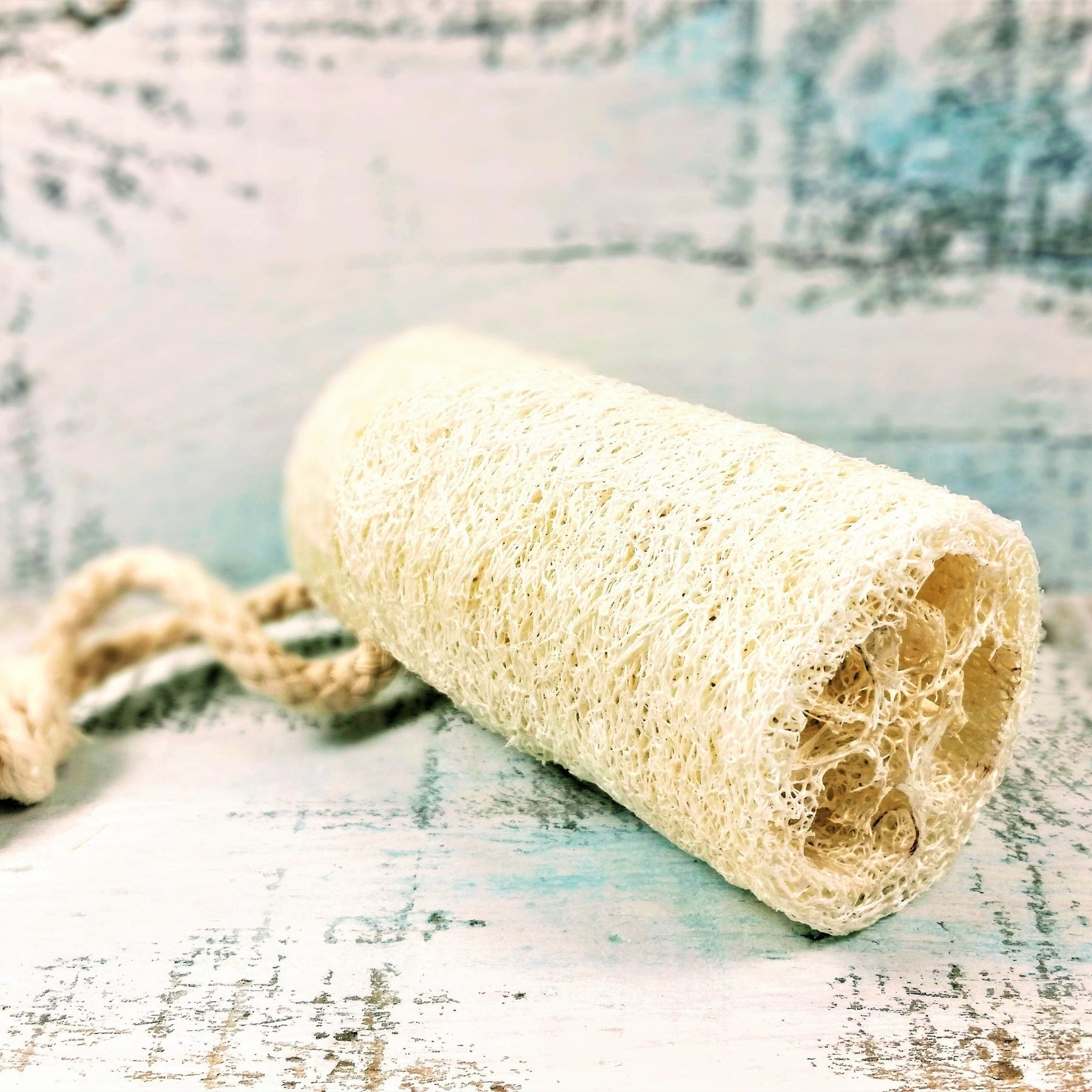 Organic Natural 4" Loofah, loofa, luffa, vegan loofah, natural sponge,