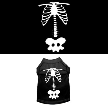 Halloween Pet Dog & Cat Shirt Screen Printed, "Paw Skellington