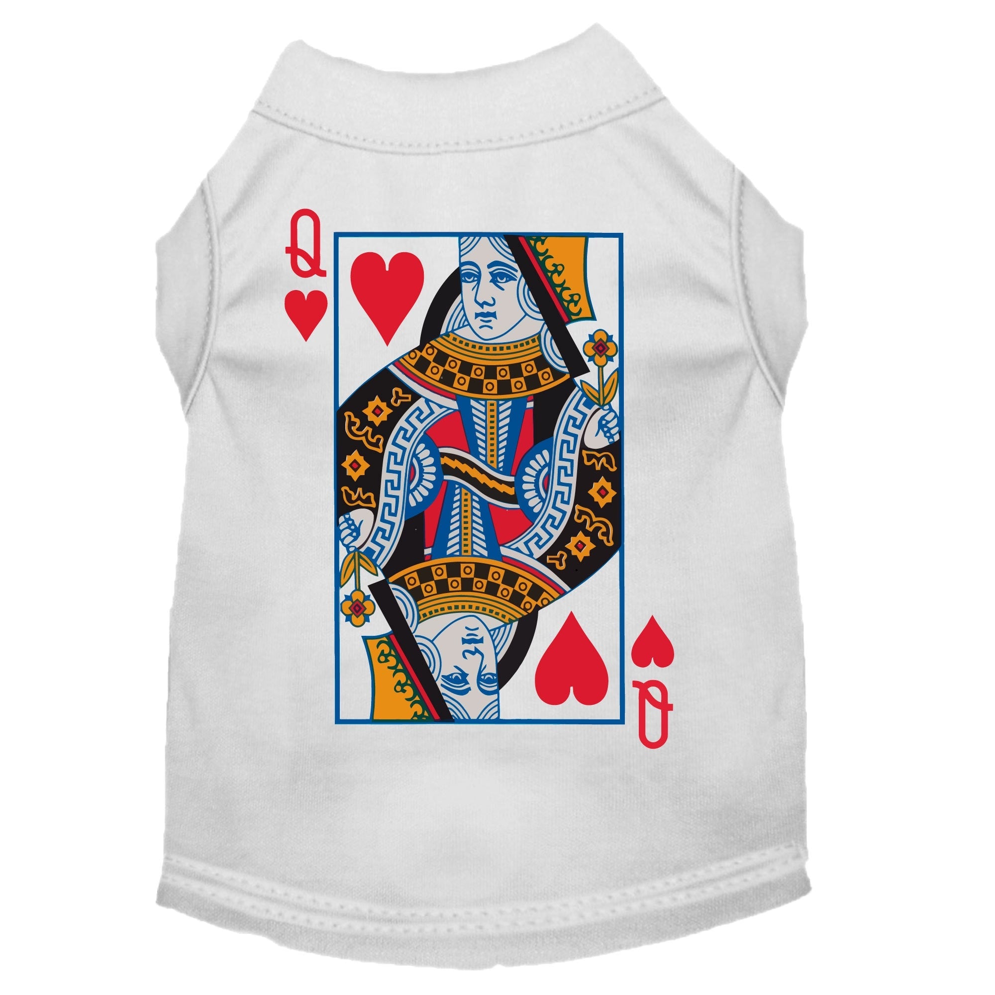 Halloween Pet Dog & Cat Shirt Screen Printed, "Queen Of Hearts
