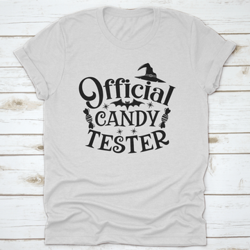 Official Candy Tester Vector Halloween Design for T-Shirt