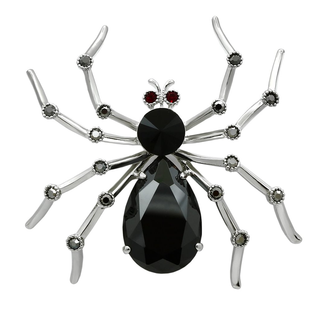 LO2397 - Imitation Rhodium White Metal Brooches with AAA Grade CZ  in